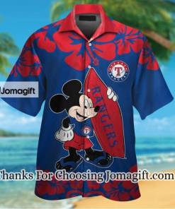 [STYLISH] Texas Rangers Mickey Mouse Hawaiian Shirt Gift