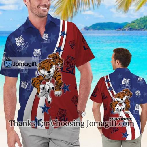 [Special Edition] Lsu Tigers American Flag Personalized Hawaiian Shirts Gift