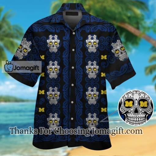 [Special Edition] Michigan Wolverinesskull Hawaiian Shirt Gift