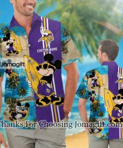 Special Edition Minnesota Vikings Mickey Personalized Hawaiian Shirt Gift