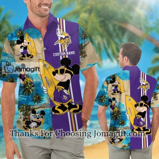 [Special Edition] Minnesota Vikings Mickey Personalized Hawaiian Shirt Gift
