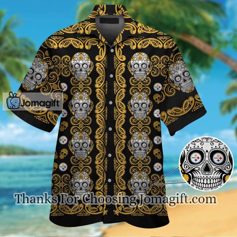 Special Edition Pittsburgh Steelersskull Hawaiian Shirt Gift