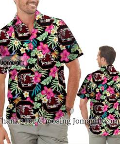 [Special Edition] South Carolina Gamecocks Hibiscus Hawaiian Shirts Gift