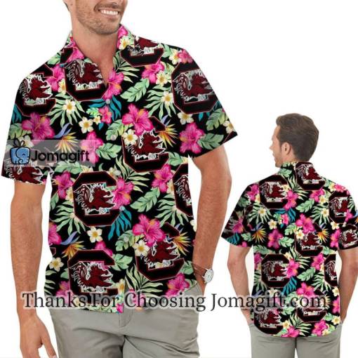 [Special Edition] South Carolina Gamecocks Hibiscus Hawaiian Shirts Gift