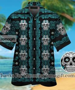 Stylish Miami Dolphinsskull Hawaiian Shirt Gift