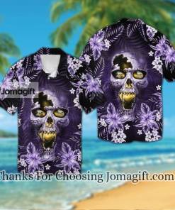 [Stylish] Minnesota Vikingsskull Hawaiian Shirt Gift