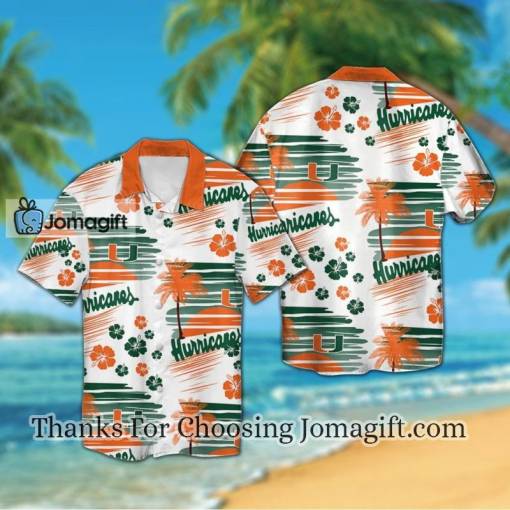 [Stylish] Ncaa Miami Hurricanes Hawaiian Shirt Gift