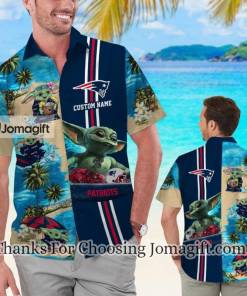 [Stylish] New England Patriots Baby Yoda Personalized Hawaiian Shirt Gift