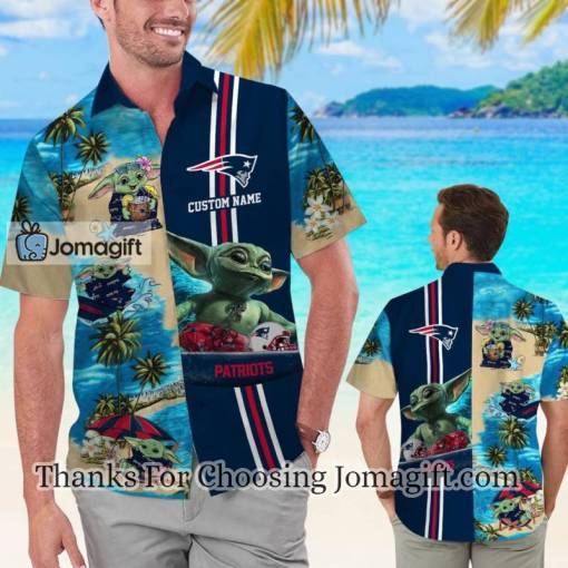 [Stylish] New England Patriots Baby Yoda Personalized Hawaiian Shirt Gift