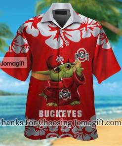 Stylish Ohio State Buckeyes Baby Yoda Hawaiian Shirt Gift
