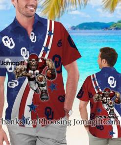 [Stylish] Oklahoma Sooners American Flag Personalized Hawaiian Shirts Gift