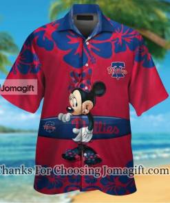 [Stylish] Philadelphia Phillies Minnie Mouse Hawaiian Shirt Gift