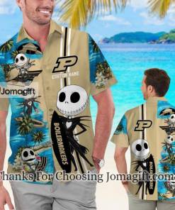 Stylish Purdue Boilermakers Jack Skellington Personalized Hawaiian Shirts Gift