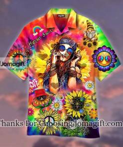 Sunflower Colorful Hippie Hawaiian Shirt 1