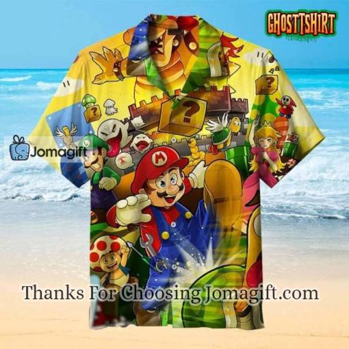 Super Mario 3D Hawaiian Shirt Gift