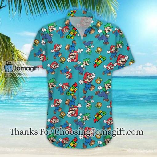 Super Mario Fire Flower Hawaiian Shirt Gift