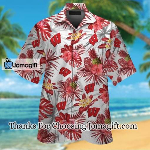 [TRENDING] Ncaa Wisconsin Badgers Hawaiian Shirt  Gift