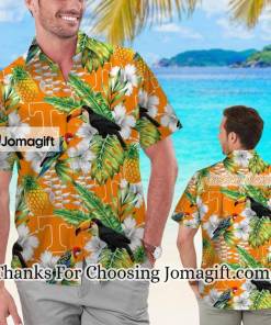 TRENDING Tennessee Volunteers Name Personalized Parrot Floral Hawaiian Shirt Gift