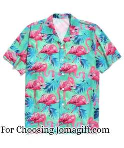 TRENDY Leaves Flamingo Hawaiian Shirt Gift