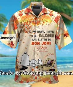 TRENDY To Be Alone And Listen To Bon Jovi Hawaiian Shirt Gift