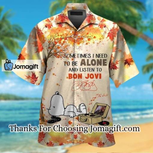 [TRENDY] To Be Alone And Listen To Bon Jovi Hawaiian Shirt Gift