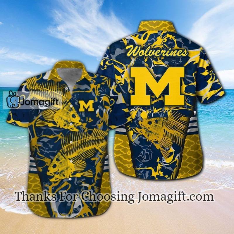 Trending Michigan Wolverines Fishing Hawaiian Shirt Kxw Gift