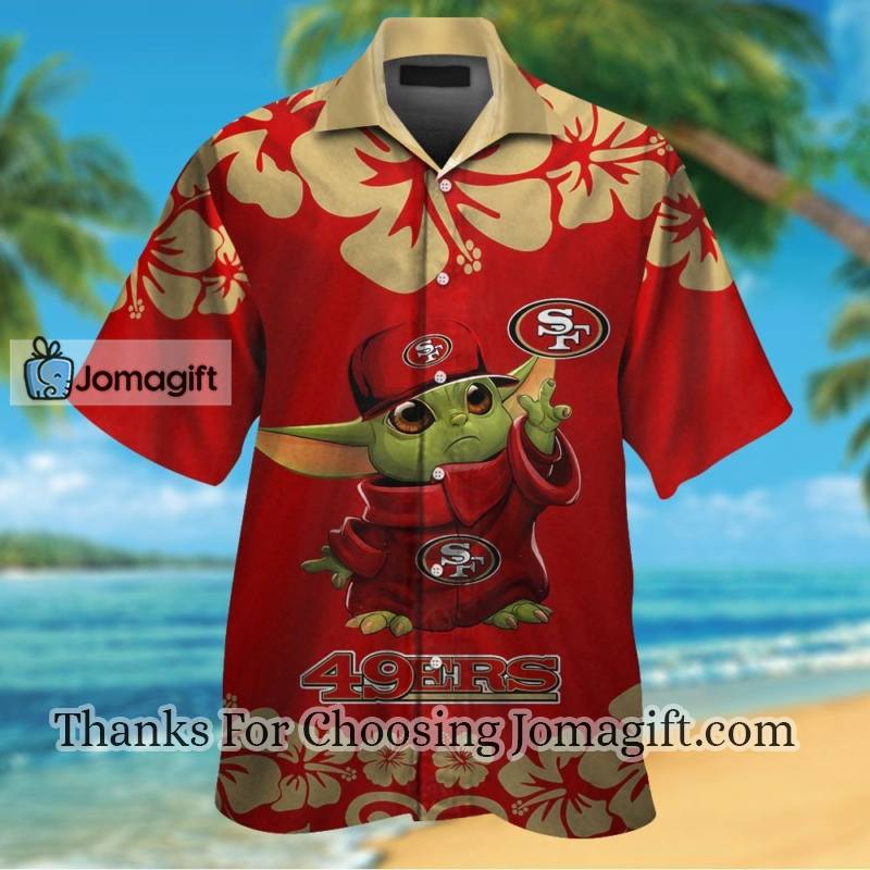 Trending San Francisco 49Ers Baby Yoda Hawaiian Shirt Gift