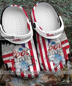 Trending Usa Flag Pattern Coors Light Crocs Gift 1