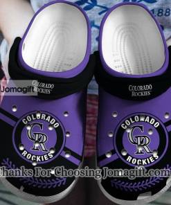 Trendy Colorado Rockies Black Purple Crocs Gift 1