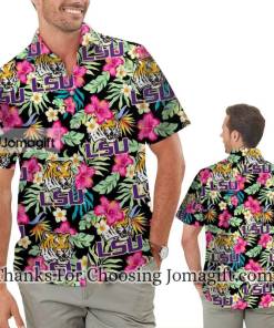 [Trendy] Lsu Tigers Hibiscus Hawaiian Shirts Gift
