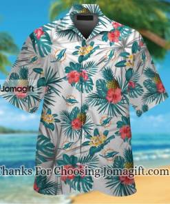 Trendy Miami Dolphins Tropical Aloha Hawaiian Shirt Gift