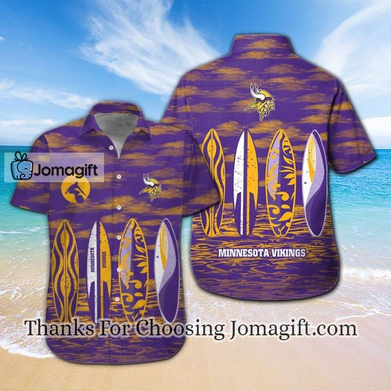 Trendy Minnesota Vikings Tropical Aloha Hawaiian Shirt Gift