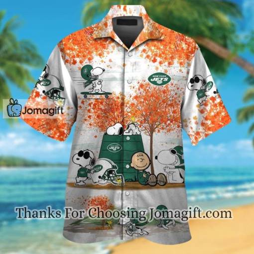 [Trendy] New York Jets Snoopy Autumn Hawaiian Shirt Gift