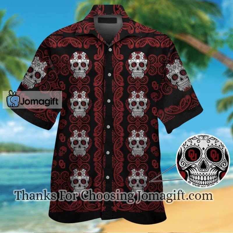 Trendy Oklahoma Soonersskull Hawaiian Shirt Gift