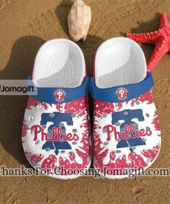 Philadelphia Phillies American Flag Breaking Wall Crocs Clog Shoes