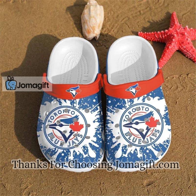 Trendy] Toronto Blue Jays Logo Pattern Crocs Gift - Jomagift
