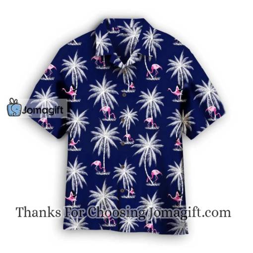 Tropical Flamingo And Palm Tree Hawaiian Shirt