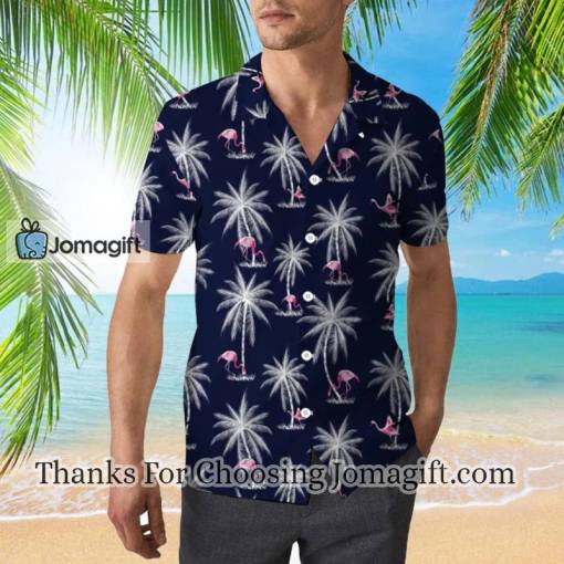 Tropical Flamingo And Palm Tree Hawaiian Shirt
