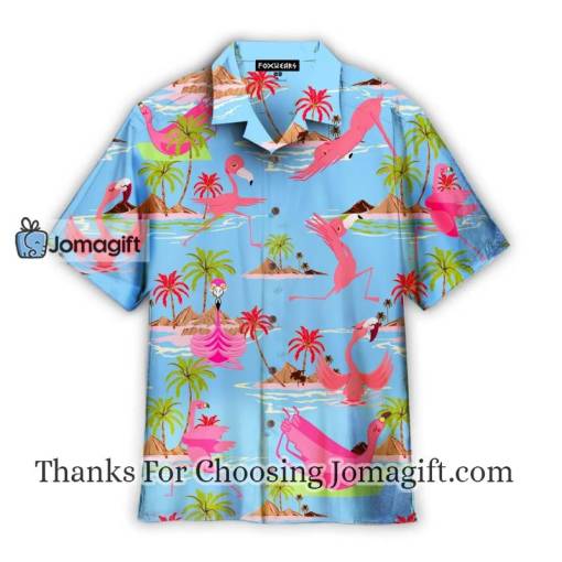 Tropical Workout Yoga Flamingo Hawaiian Shirt