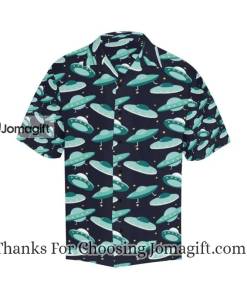 UFO Hawaiian Shirt Green Pattern 1