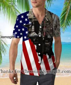 Us Army Uniform American Flag Patriotic Hawaiian Shirt 2