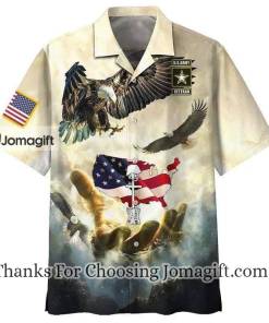 Us Army Veteran Hawaiian Shirt Eagle Fly Memorial Day Aloha 1