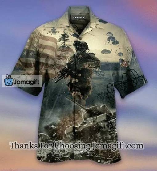Veteran Day Hawaiian Shirt Soldier Full Size Adult