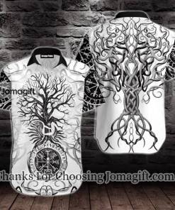 Vikings Tree Of Life Tattoo Hawaiian Shirt 1