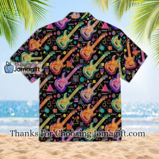 Watercolor Electric Guitar Hawaiian Shirt