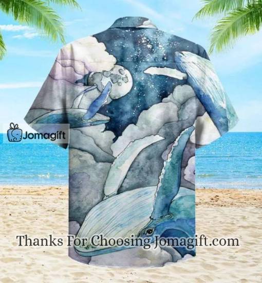 Whale Blue Hawaiian Shirt