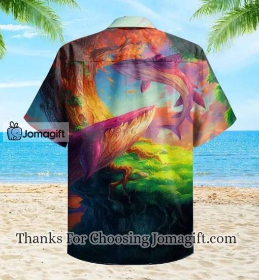 Whale Colorful Nice Hawaiian Shirt