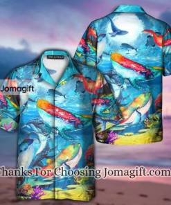 Whale Love Color Love Ocean Hawaiian Shirt 1