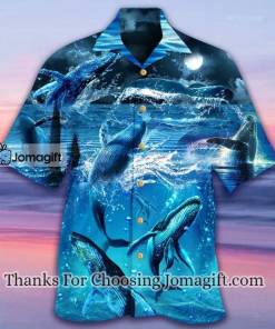 Whale Love Ocean Blue Edition Hawaiian Shirt 1