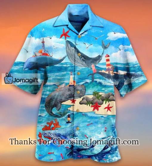 Whale Love Ocean Love Sky Edition Hawaiian Shirt